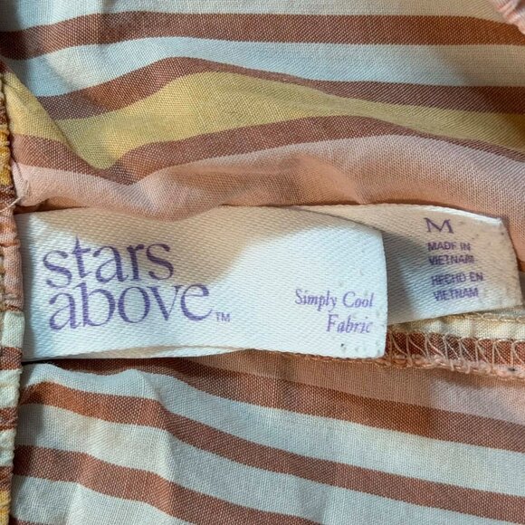 THREE Pairs of Pajama Pants (1 Pink print Capri, 2 Striped print wide leg) S/M - Picture 10 of 16